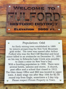 Fulford Colorado Ghost Town