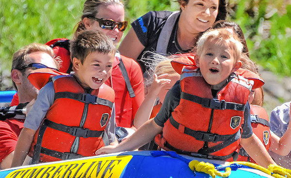 rafting with kids